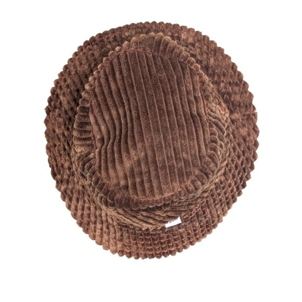 Camp High Vintage 90s Y2K Nostalgic Autumn Rich Brown Corduroy Bucket Hat